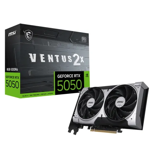MSI GeForce RTX 5050 VENTUS 2X OC 8GB GDDR6 Graphics Card